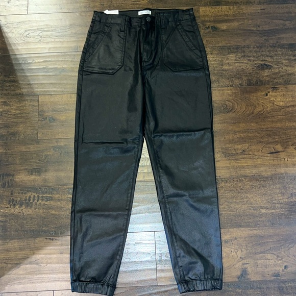 NWT DEX Sofia High Rise Coated Jogger - Black - Picture 4 of 8